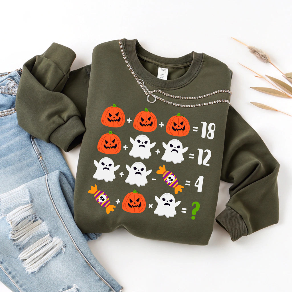 Halloween Math Teacher T-Shirt & Sweatshirt for Educators