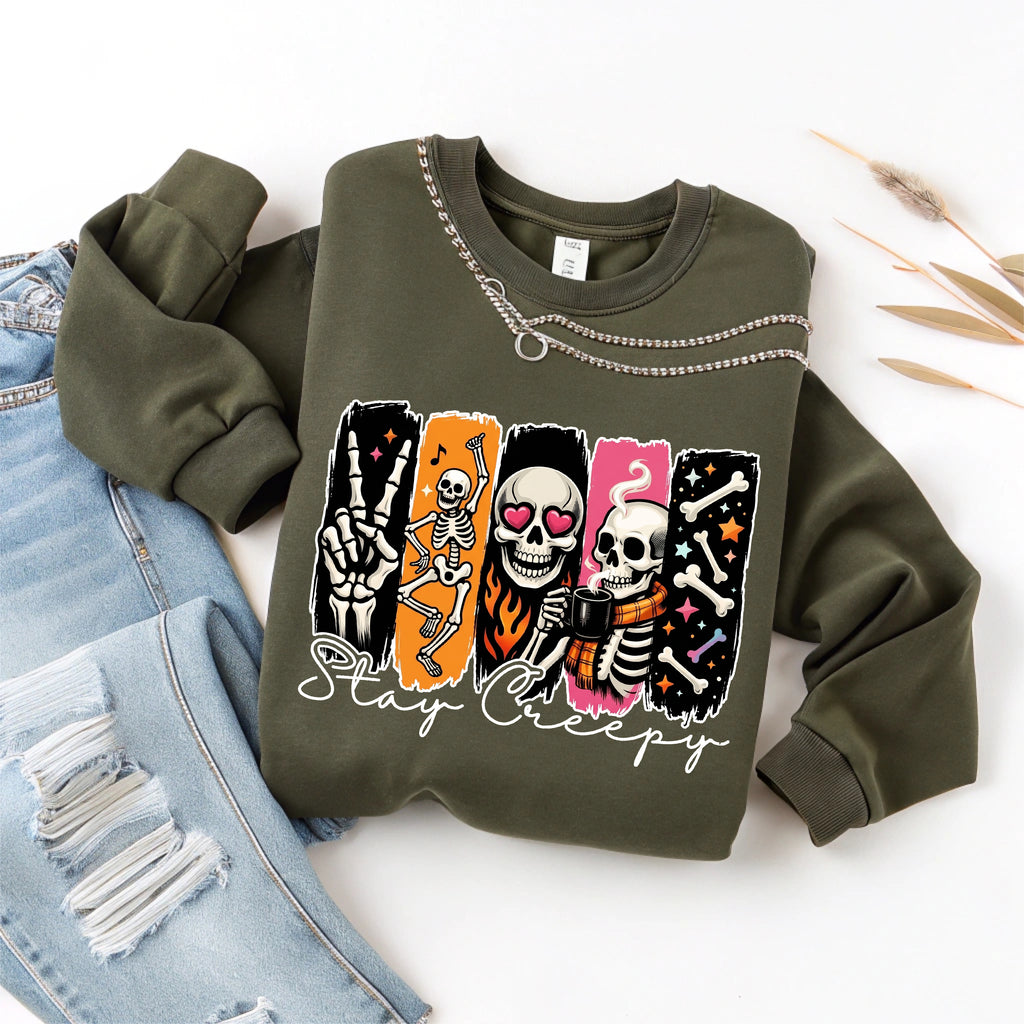 Stay Creepy T-Shirt – Halloween Graphic Tee & Sweatshirt