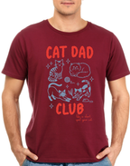 Cat Dad Club T-Shirt – Life is Short Spoil Your Cat