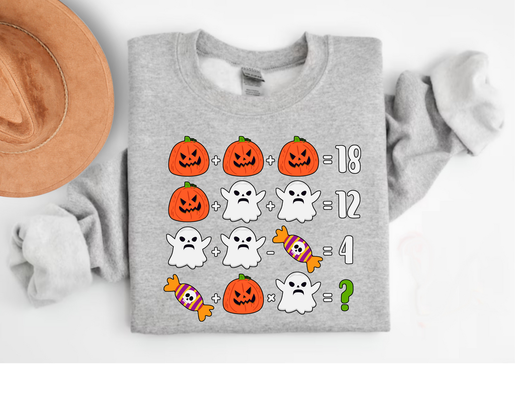 Halloween Math Teacher T-Shirt & Sweatshirt for Educators