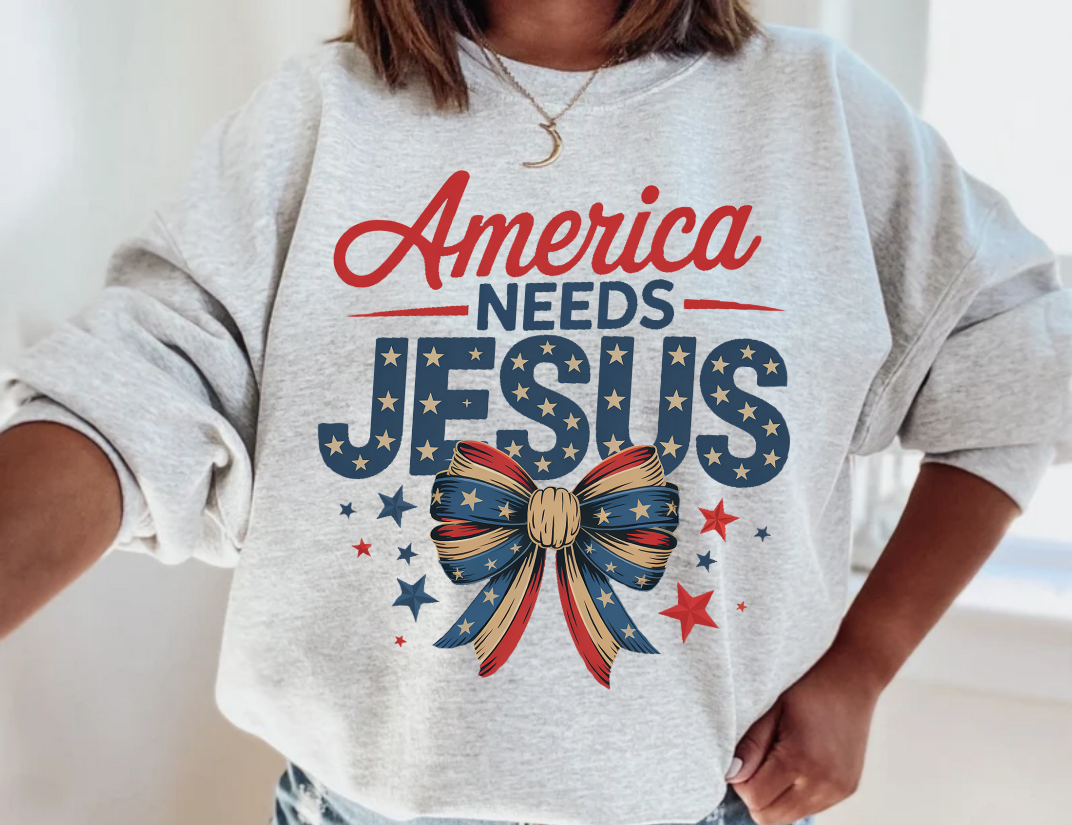 America Needs Jesus T-Shirt | Faith Statement Apparel