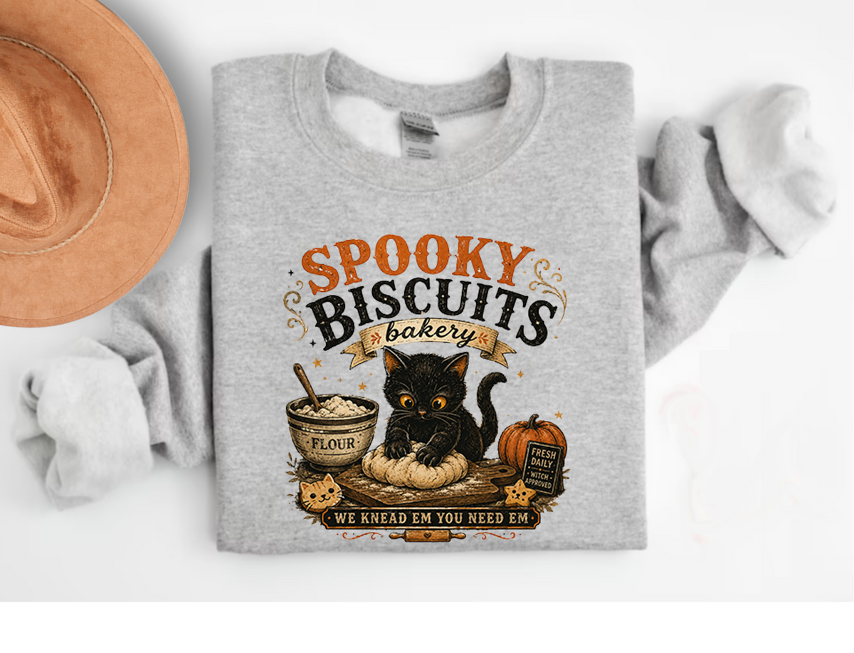 Spooky Biscuits Bakery Shirt – Halloween Sweatshirt