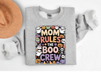 Mom Rules The Boo Crew T-Shirt | Halloween Mom Tee