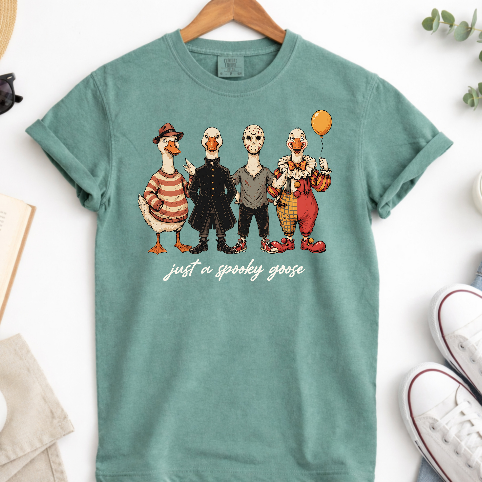 Comfort Colors Spooky Goose Horror Movie Halloween Shirt
