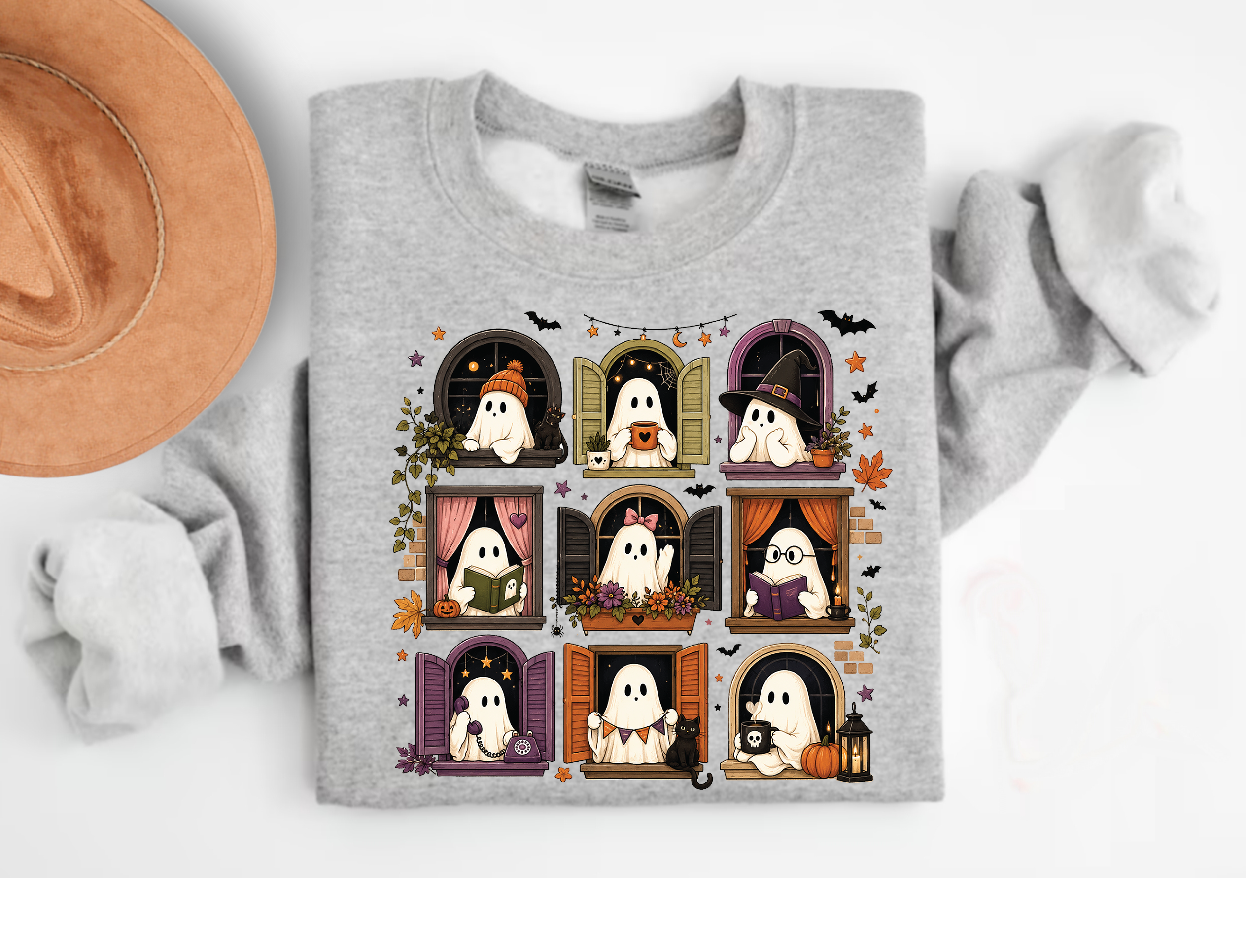 Ghost Windows Shirt – Halloween Graphic Tee & Sweatshirt