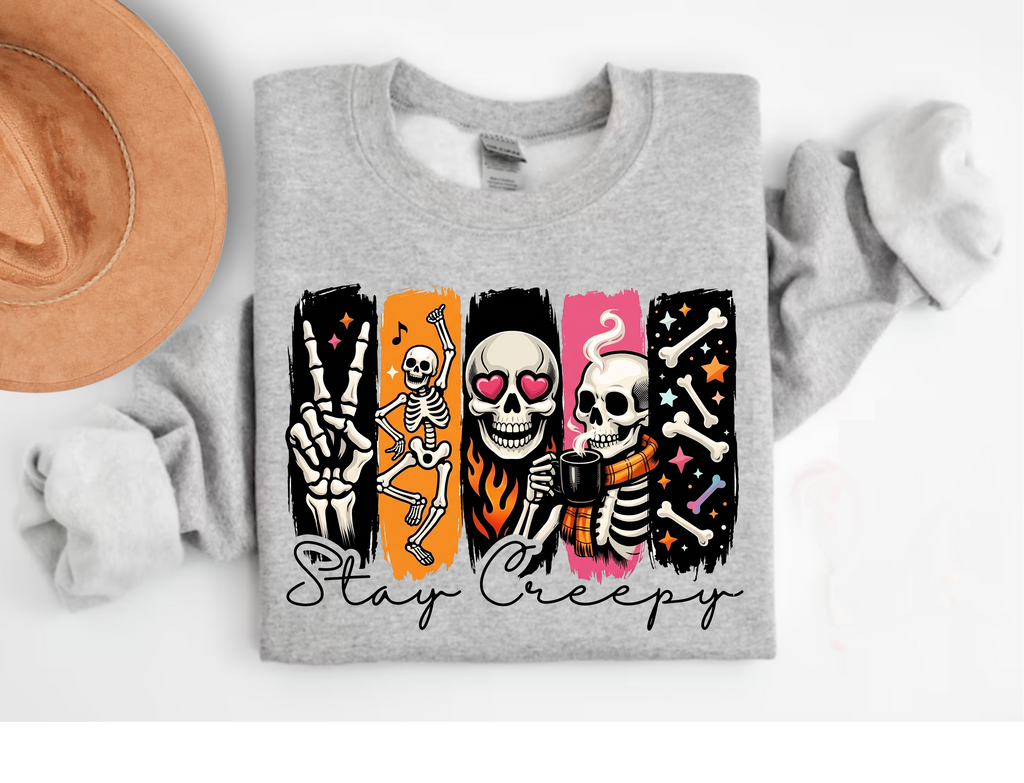 Stay Creepy T-Shirt – Halloween Graphic Tee & Sweatshirt