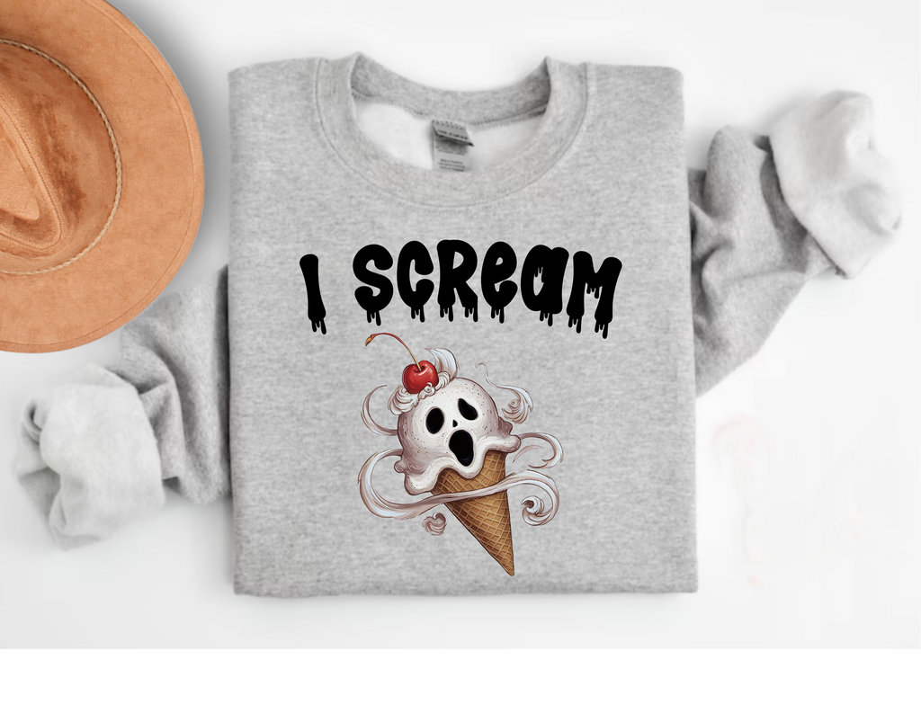 I Scream Shirt Halloween Graphic Tee for Horror Fans