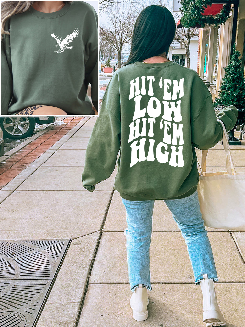 Hit 'Em Low Hit 'Em High Philadelphia Football Shirt