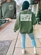 Somebody's Bomb Ass Barista T-Shirt | Retro Coffee Lover Graphic Tee