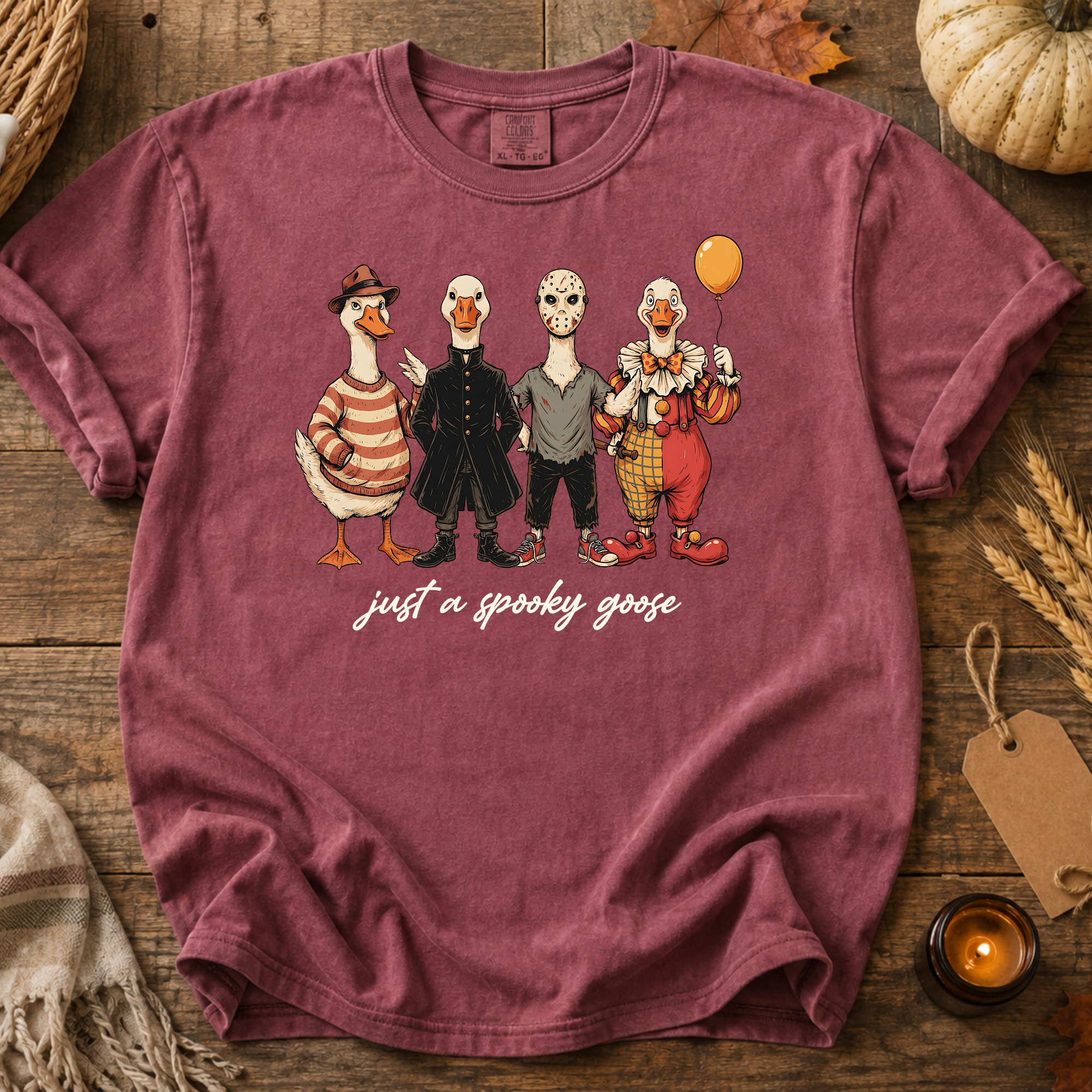 Comfort Colors Spooky Goose Horror Movie Halloween Shirt