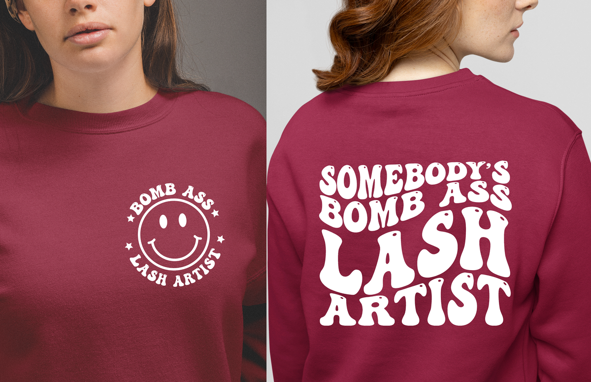 Somebody's Bomb Ass Lash Artist T-Shirt | Retro Lash Tech Graphic Tee