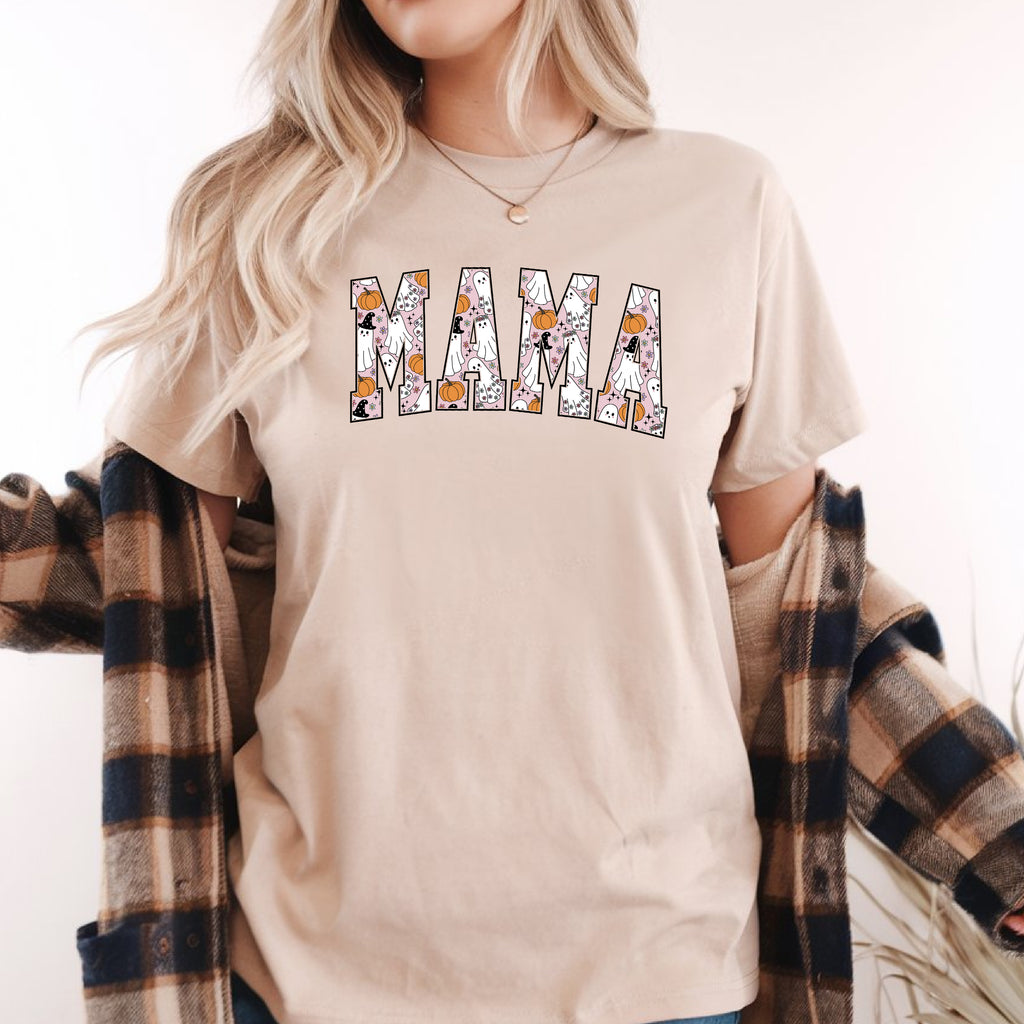 Mama Halloween T-Shirt - Cozy Mom Halloween Apparel