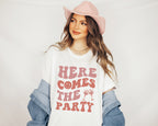 Bachelorette Party T-Shirt | Here Comes the Bride