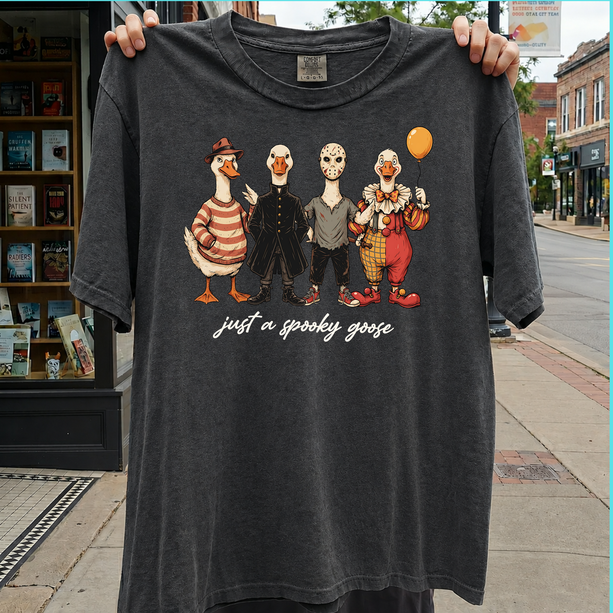 Comfort Colors Spooky Goose Horror Movie Halloween Shirt