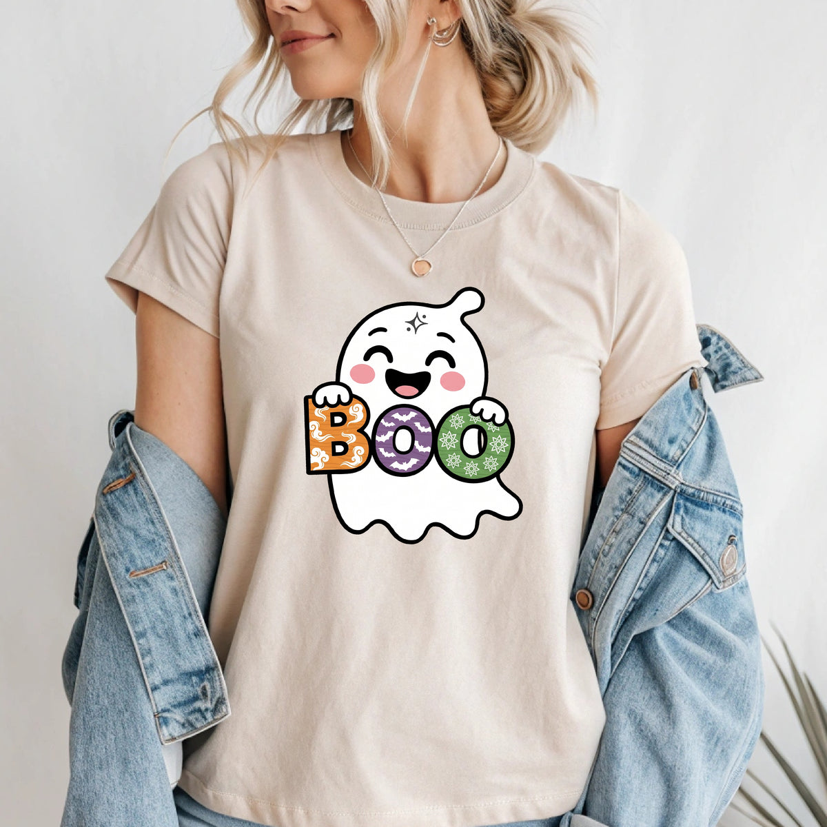 Cute Ghost Boo T-Shirt – Adorable Spirit Graphic Tee