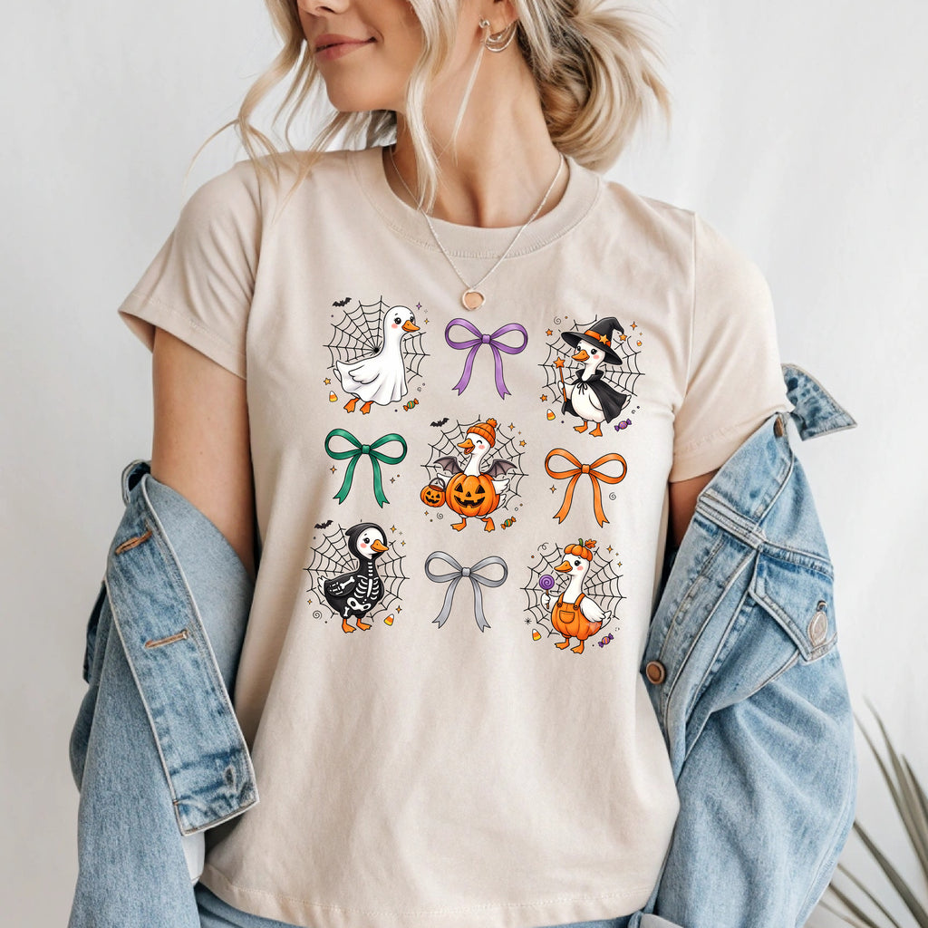 Cute Halloween Duck Bow T-Shirt & Sweatshirt