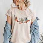 Skeleton Skaters T-Shirt – Halloween Graphic Tee