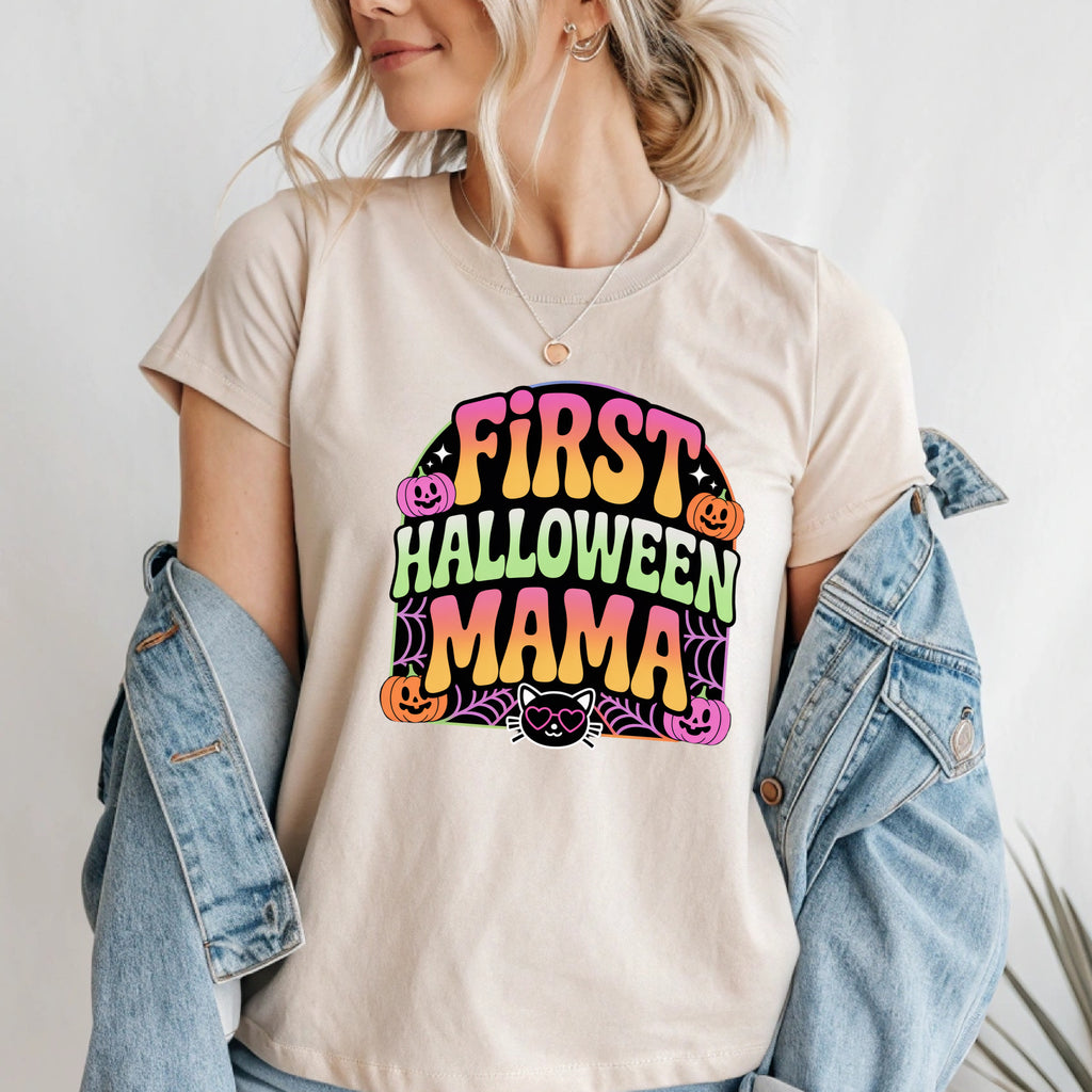 First Halloween Mama T-Shirt | New Mom Halloween Tee