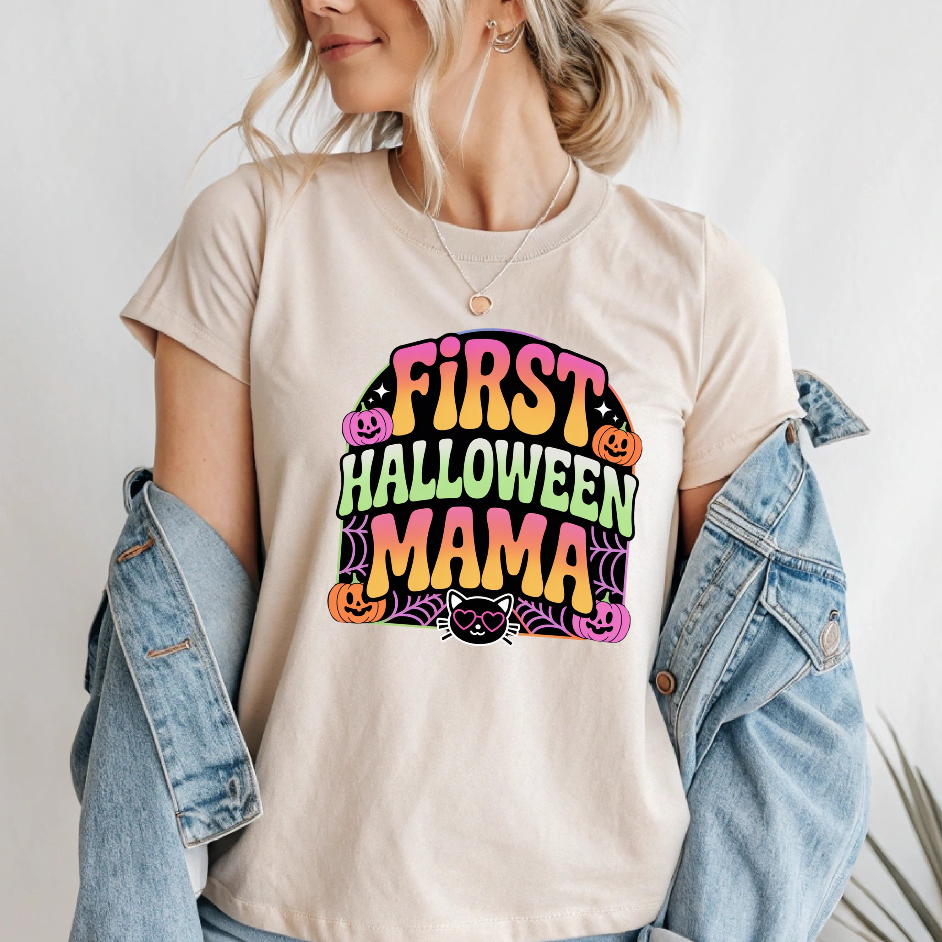 First Halloween Mama T-Shirt | New Mom Halloween Tee