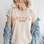 Spooky Season T-Shirt with Halloween Pumpkin Face