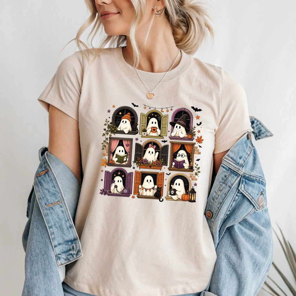 Ghost Windows Shirt – Halloween Graphic Tee & Sweatshirt