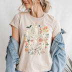 Floral Cute Halloween Ghost T-Shirt & Sweatshirt