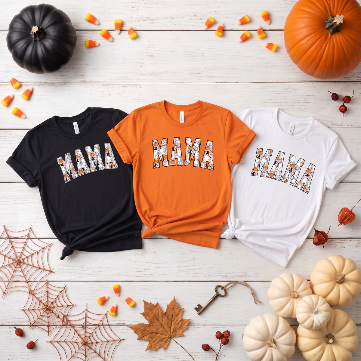 Mama Halloween T-Shirt - Cozy Mom Halloween Apparel