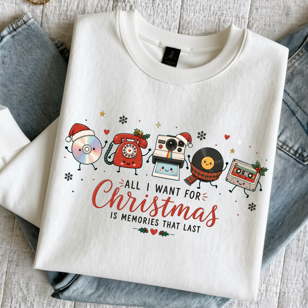 Retro Christmas Memories Sweatshirt, T-shirt