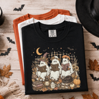 Comfort Colors Bookish Ghost Halloween Shirt – Ghost Reading Book Fall Graphic Tee