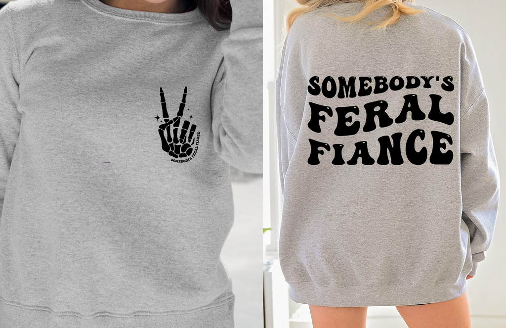 Somebody's Feral Fiance T-Shirt | Funny Engagement Tee