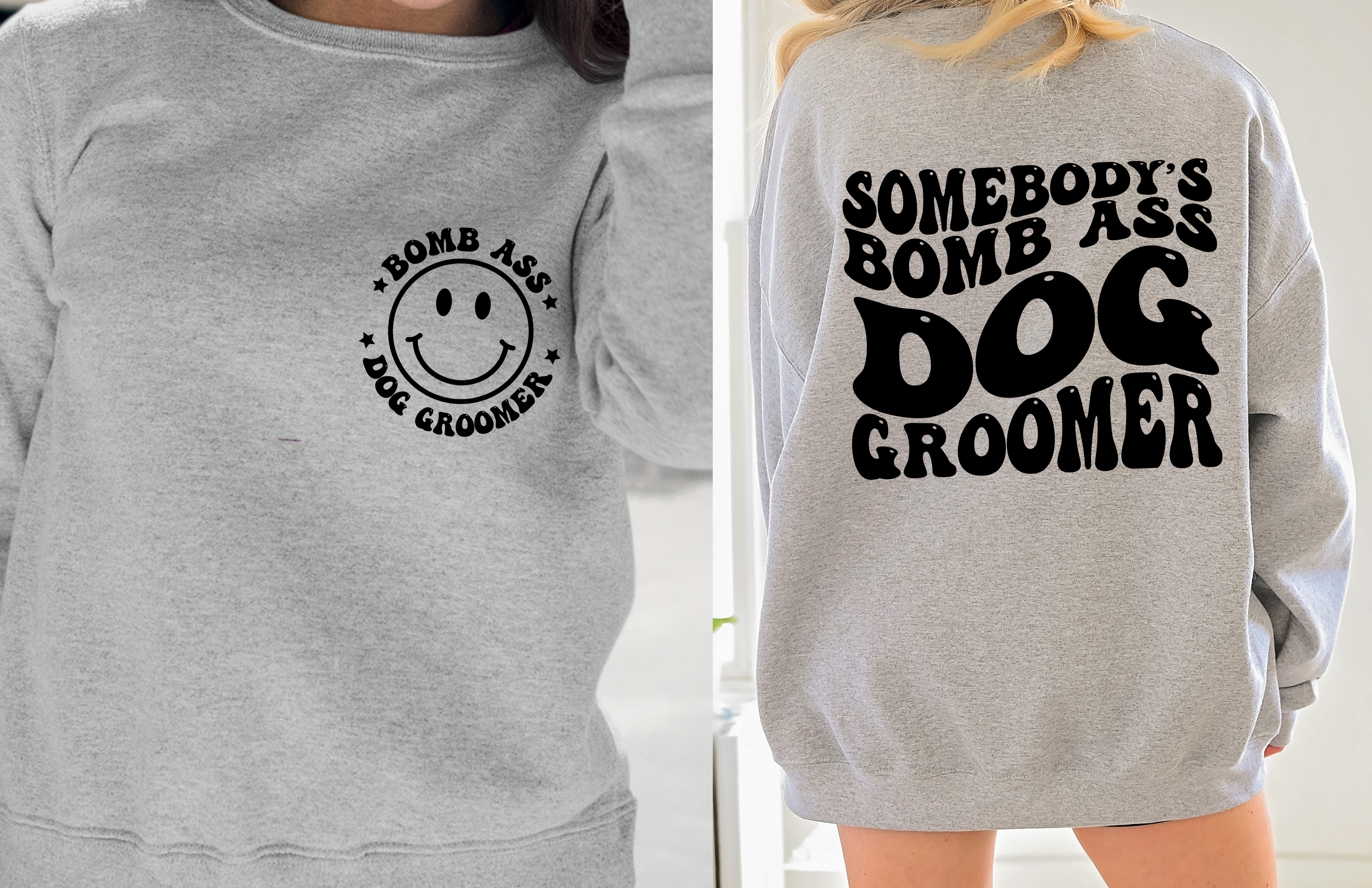 Dog Groomer T-Shirt - Bomb Ass Dog Groomer Sweatshirt