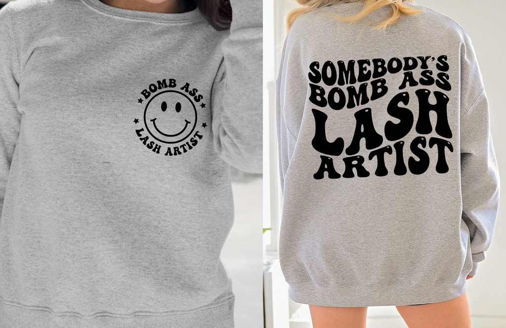 Somebody's Bomb Ass Lash Artist T-Shirt | Retro Lash Tech Graphic Tee