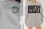 Somebody's Bomb Ass Barista T-Shirt | Retro Coffee Lover Graphic Tee