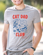 Cat Dad Club T-Shirt – Life is Short Spoil Your Cat