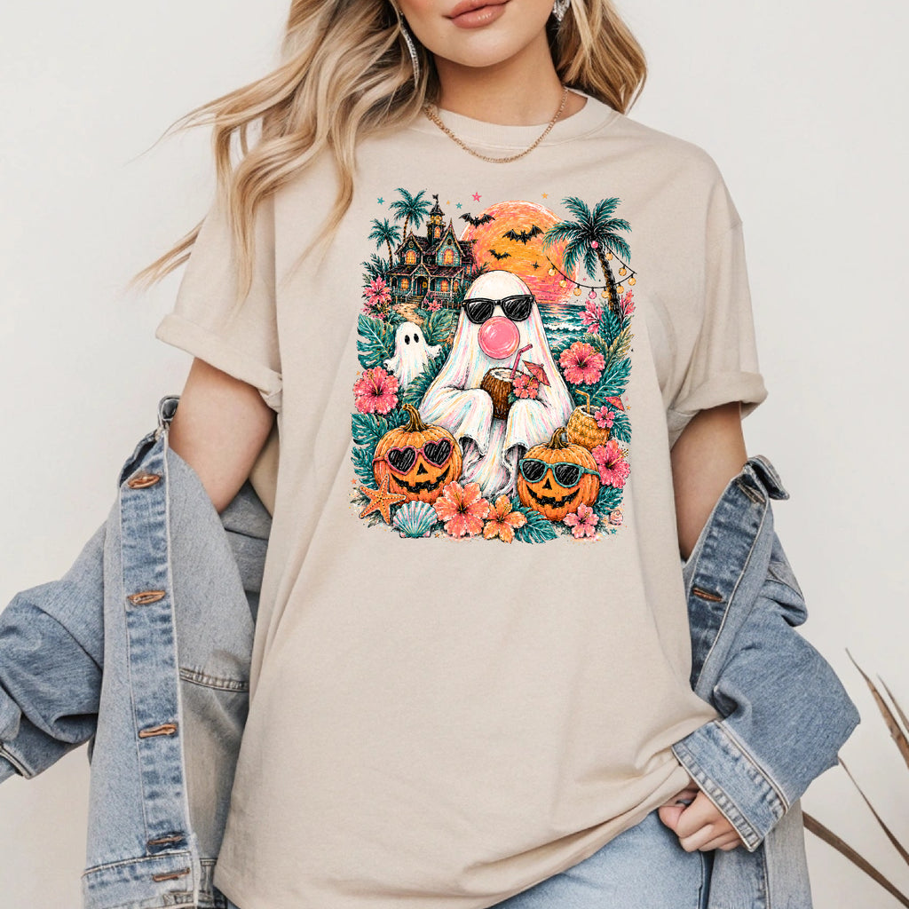 Summerween Ghost Shirt | Halloween Sweatshirt Design