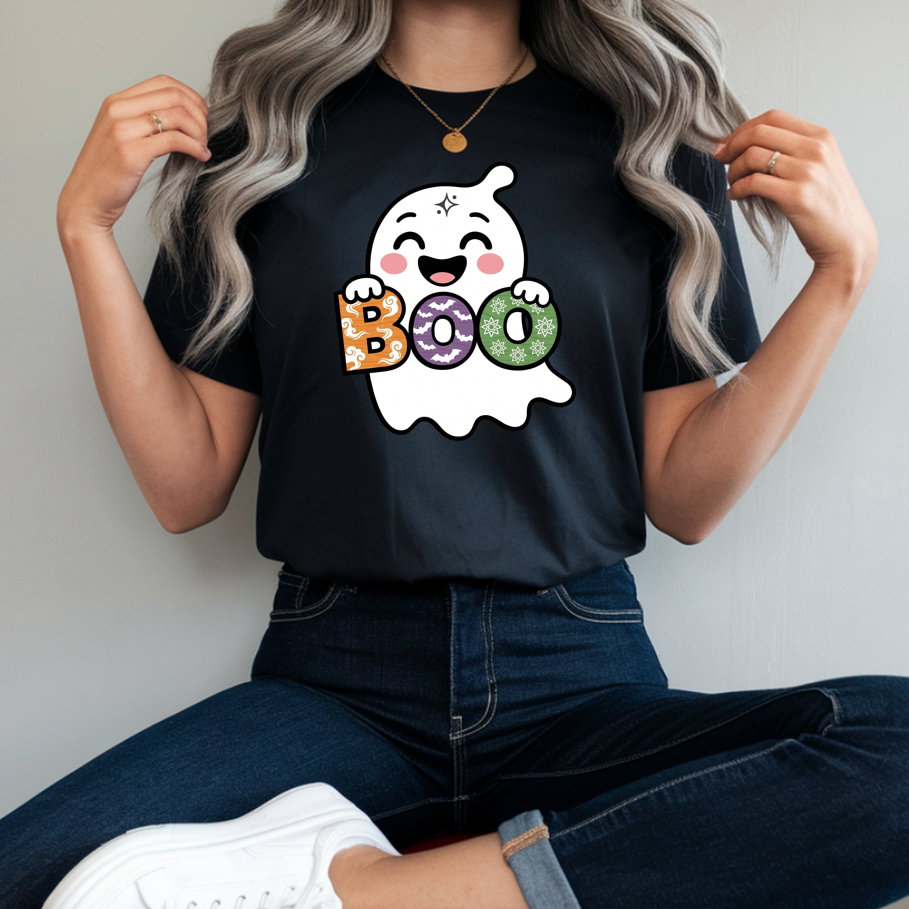 Cute Ghost Boo T-Shirt – Adorable Spirit Graphic Tee
