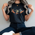 Skeleton Skaters T-Shirt – Halloween Graphic Tee