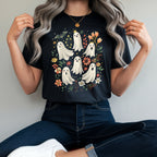 Floral Cute Halloween Ghost T-Shirt & Sweatshirt