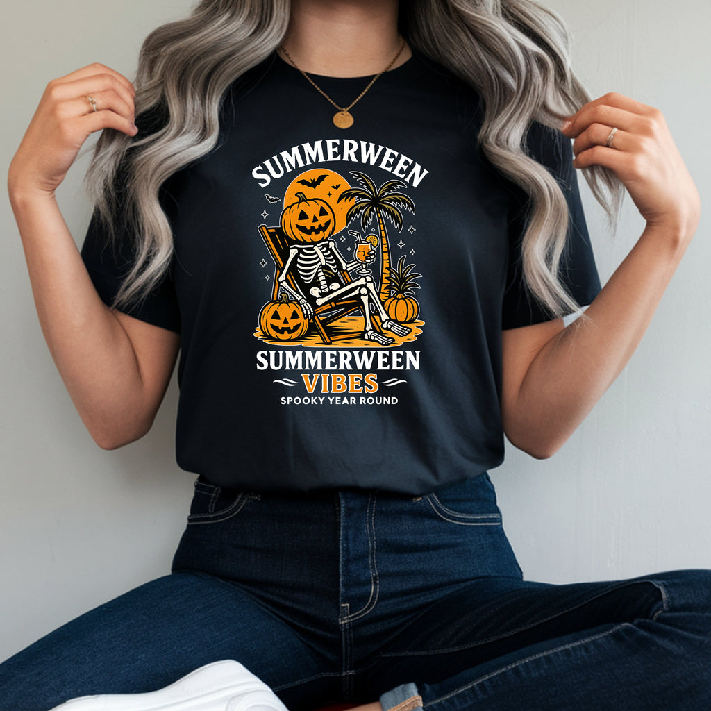 Summerween Skeleton T-Shirt & Sweatshirt Halloween
