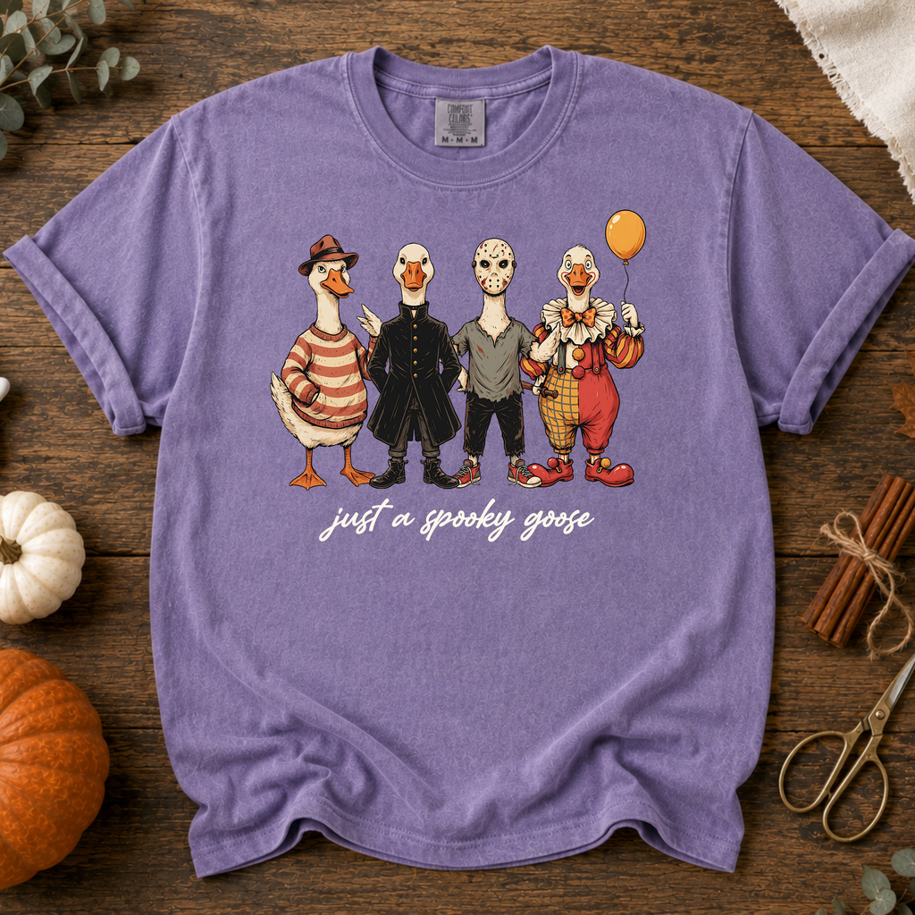 Comfort Colors Spooky Goose Horror Movie Halloween Shirt