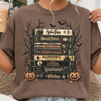 Comfort Colors Vintage Halloween VHS Stack Graphic Tee Shirt