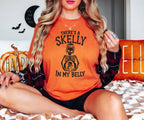 There's A Skelly In My Belly Shirt | Halloween Maternity