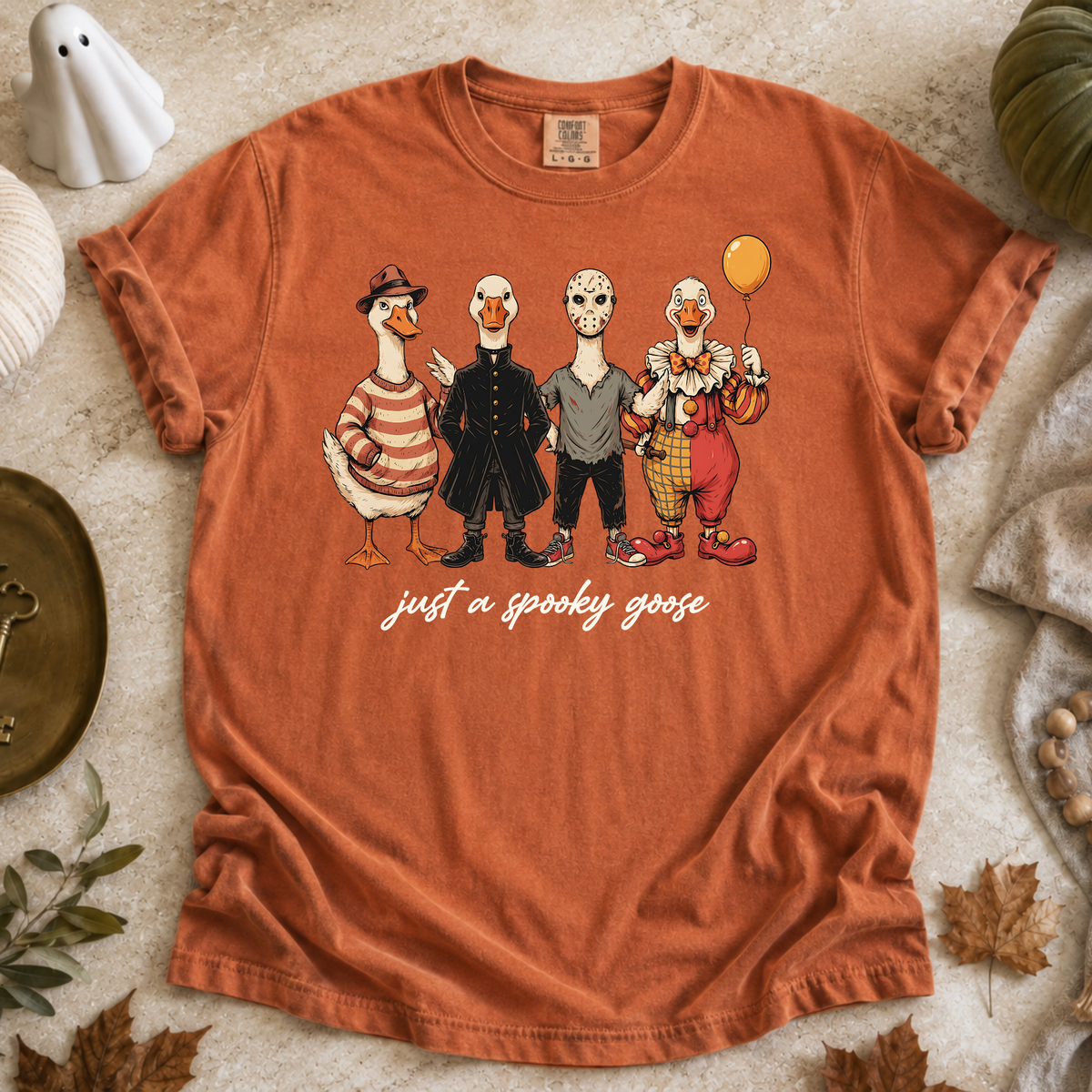 Comfort Colors Spooky Goose Horror Movie Halloween Shirt