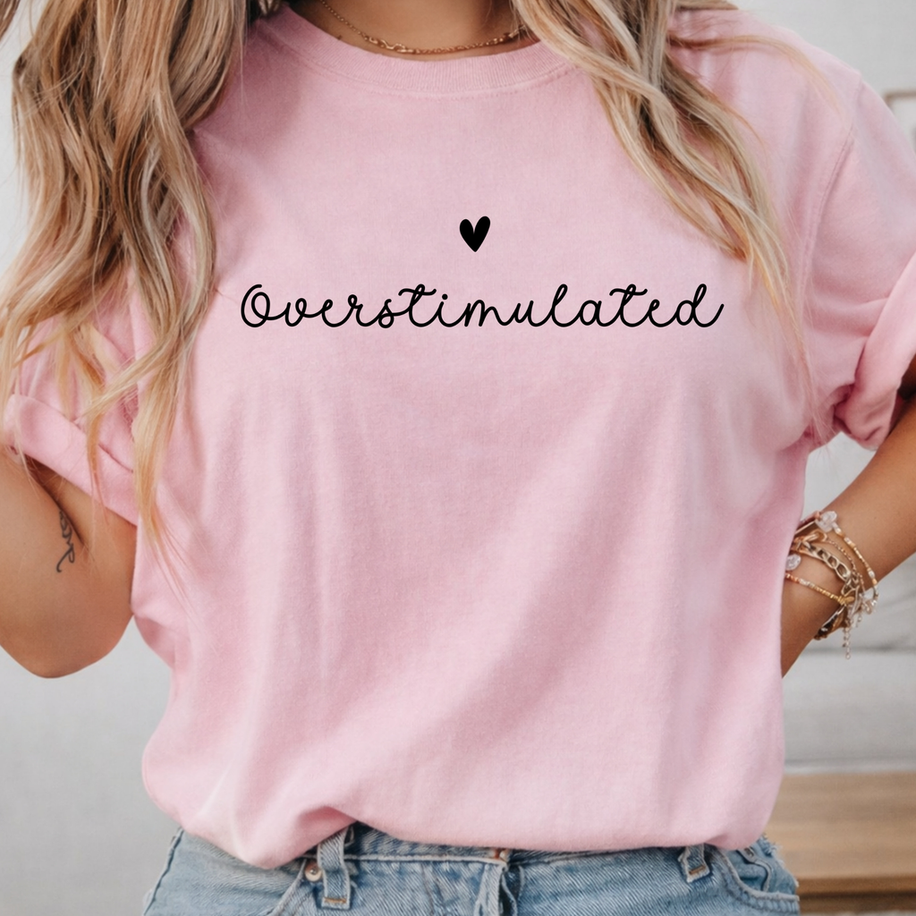 Overstimulated Graphic Crewneck Sweatshirt T-shirt