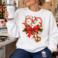 Christmas Nurse Stethoscope Heart Bow Sweatshirt