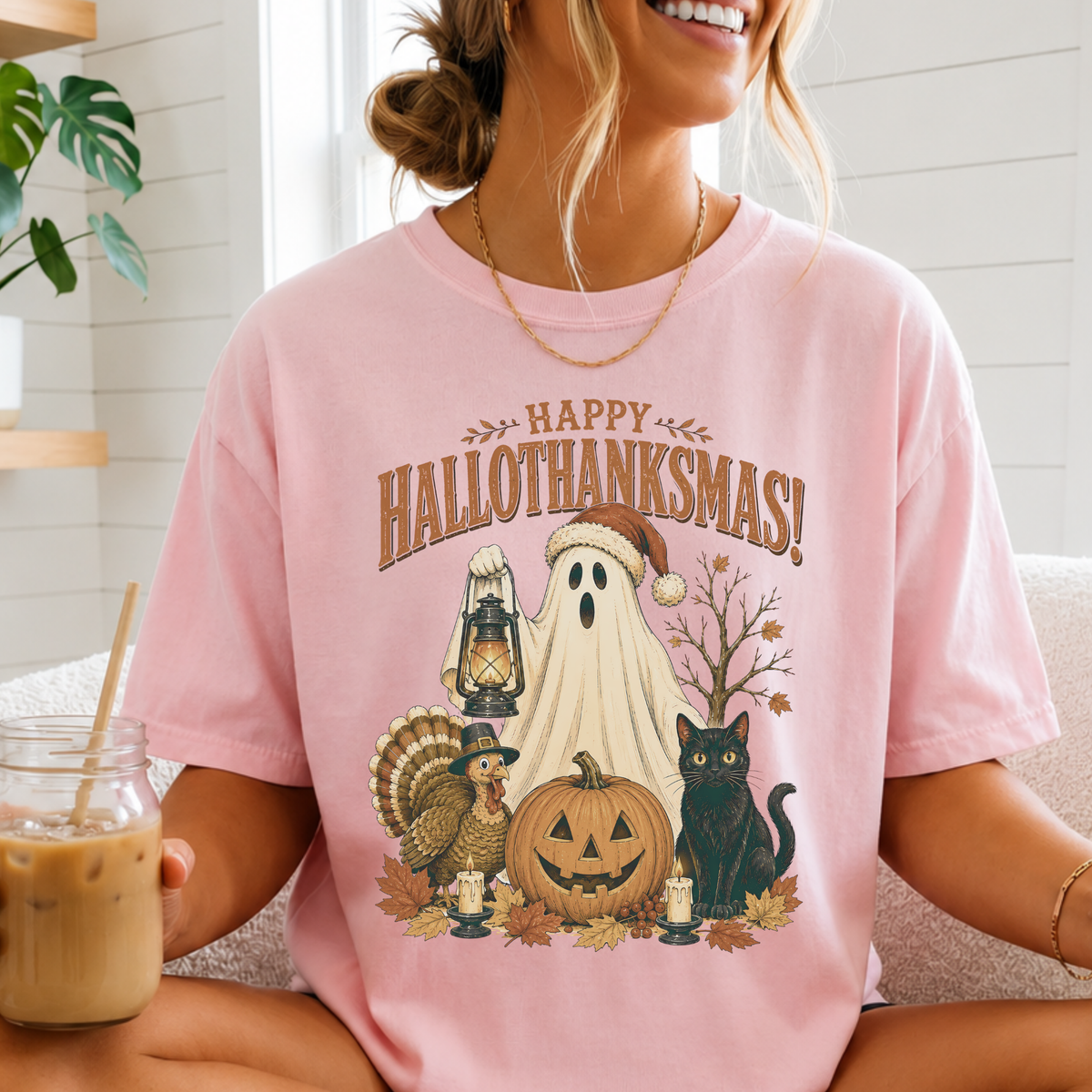 Happy HalloThanksMas Shirt | Funny Holiday Mashup Tee