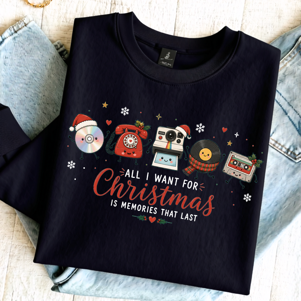 Retro Christmas Memories Sweatshirt, T-shirt