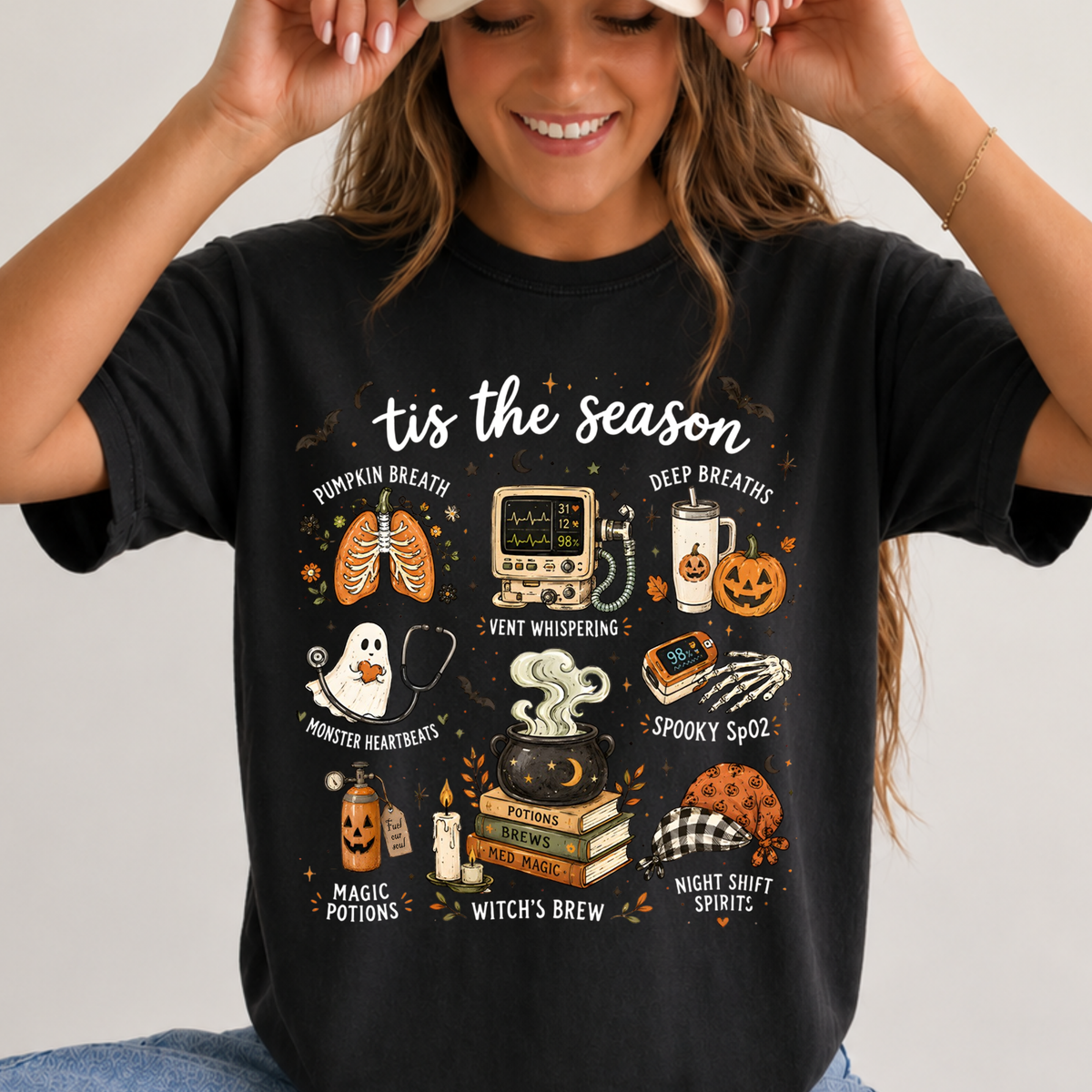 Halloween Nurse Shirt – ’Tis the Season Spooky Medical Graphic Tee