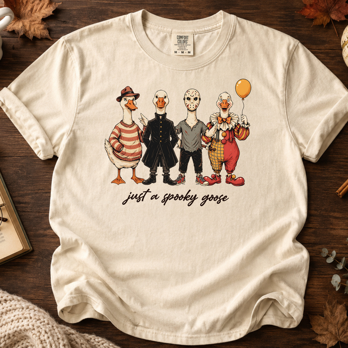 Comfort Colors Spooky Goose Horror Movie Halloween Shirt
