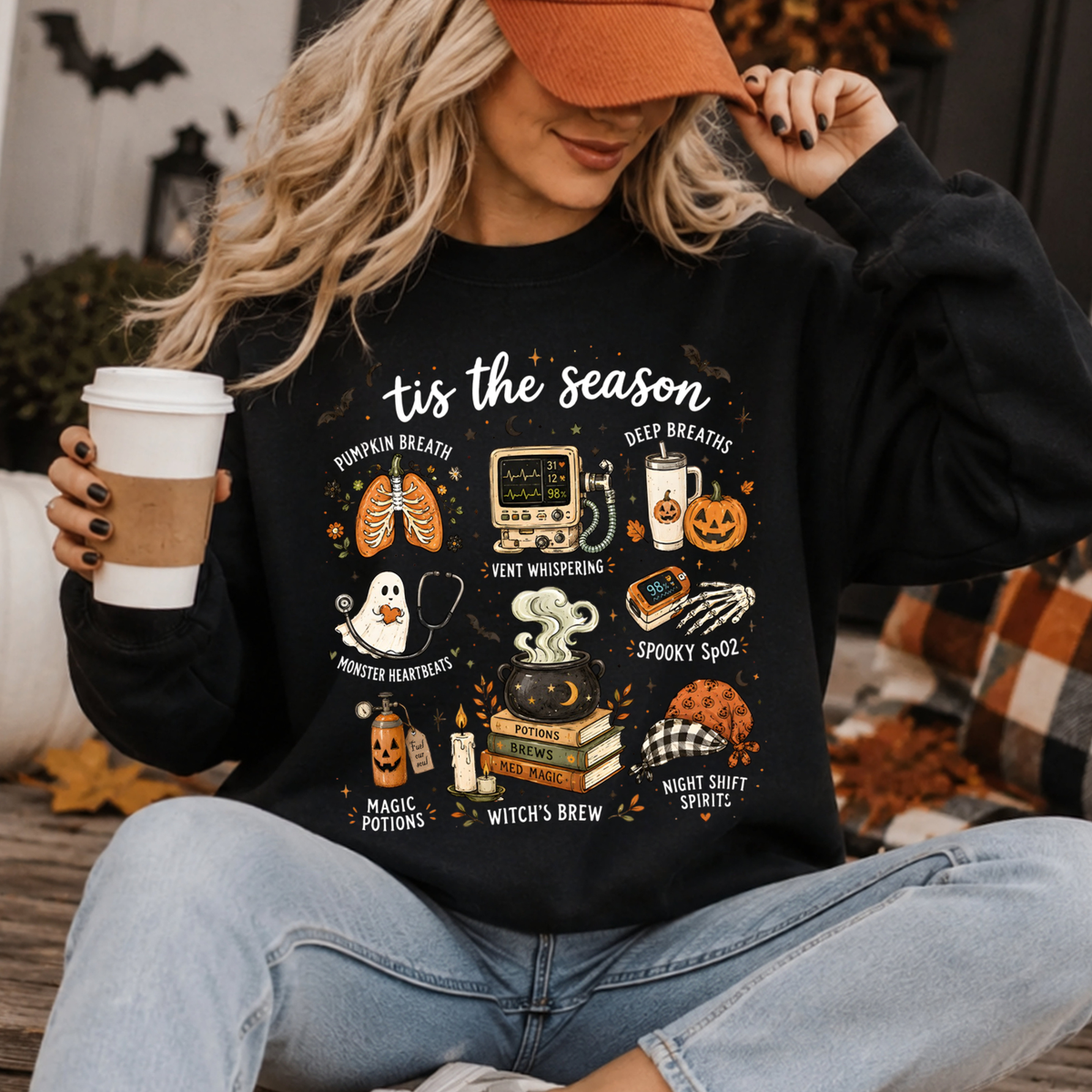 Halloween Nurse Shirt – ’Tis the Season Spooky Medical Graphic Tee